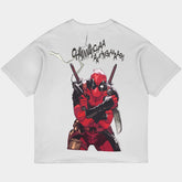 Dead Pool ANGAS Oversized White Tee